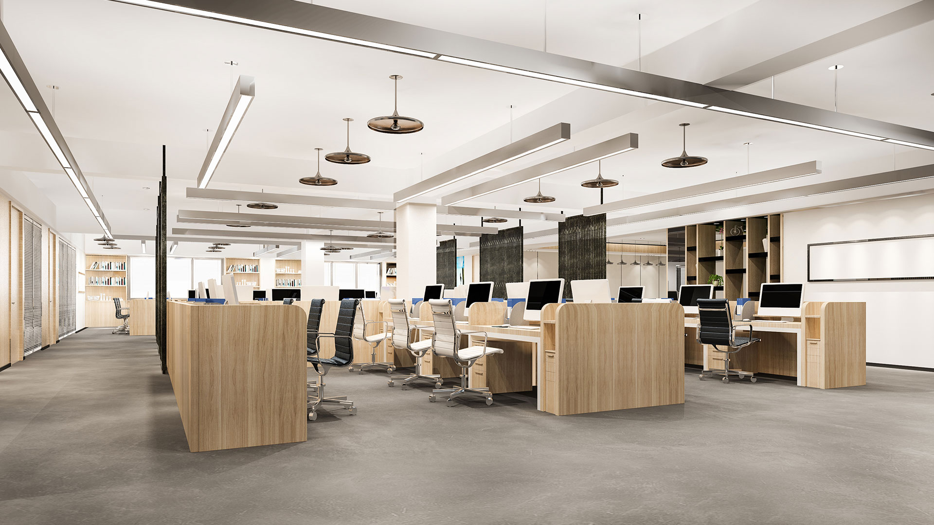 Office Interior Design Malaysia modern workspace by Sixmill Design